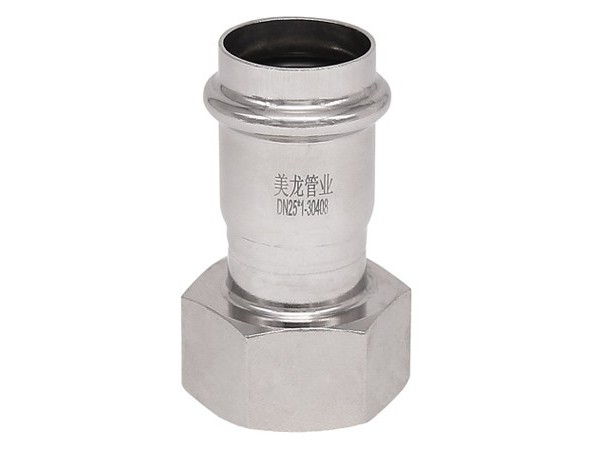 雙卡壓管件內牙直接頭